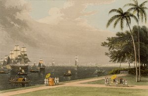 Vue de Calcutta depuis Garden Reach, 1810