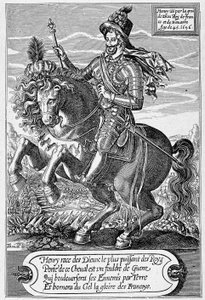 Portrait de Henri IV (1553 - 1610) (à cheval) à l