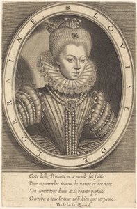 Louise de Lorraine - Thomas de Leu after François Quesnel