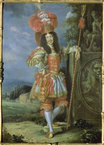 Léopold I (1640-1705), empereur romain germanique, en costume théâtral, habillé en Acis de La Galatea, une favola mise en musique par Antonio Draghi, 1667