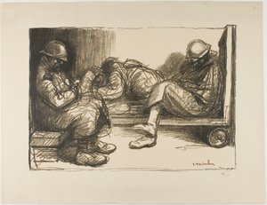 Dans la pirogue - Théophile Alexandre Pierre Steinlen