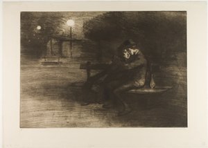 Amoureux sur un banc