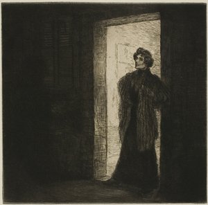 Sur le seuil - Théophile Alexandre Pierre Steinlen