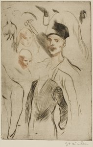 Planche de croquis, n° 2 - Théophile Alexandre Pierre Steinlen