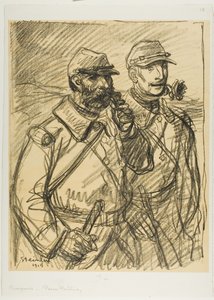 Deux soldats - Théophile Alexandre Pierre Steinlen