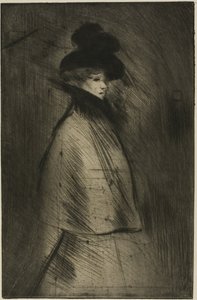 Femme se promenant