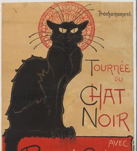 Affiche pour le café-théâtre Le Chat Noir à Paris - Théophile Alexandre Steinlen
