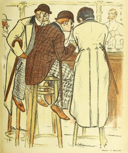 Au bar, de Gil Blas Illustre, pub. 1899 lithographie en couleur, 1899 - Théophile Alexandre Steinlen