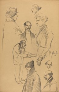 Études de Figures [verso] - Théophile Alexandre Steinlen