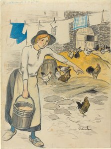 Fille de ferme, 1896 - Théophile Alexandre Steinlen