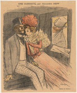 Gil Blas Illustré : Une curiosité, par Alexandre Hepp, 1897 - Théophile Alexandre Steinlen