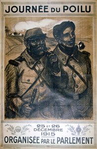 Journée du Poilu 25 et 26 décembre 1915, affiche française de la Première Guerre mondiale, 1915