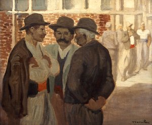 Ouvriers du bâtiment, vers 1911