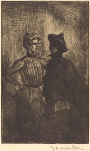 La rencontre, 1902 - Théophile Alexandre Steinlen
