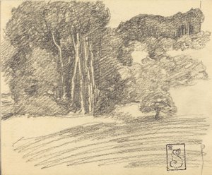 La forêt à Courdemanche, 1895 - Théophile Alexandre Steinlen