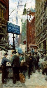 Vendeur de journaux à Broadway