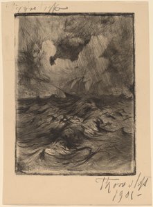 Tempête en mer