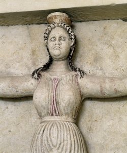 Tombe thrace de Sveshtari, (détail) d