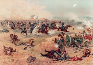 Charge finale de Sheridan à Winchester, pub. 1886 - Thure de Thulstrup
