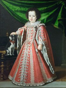 Portrait de Vittoria della Rovere enfant - Tiberio di Titi