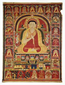 Portrait du Grand Thangpa (1142-1210) fin 13ème siècle - Tibetan School