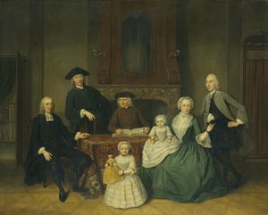 Portrait de la famille Brak, Mennonites d