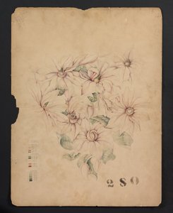 Dessin de conception, vers 1893 (aquarelle) - Tiffany & Company