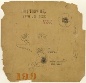 Conception de hampe et de perles pour cafetière n° 6652 - Tiffany and Company