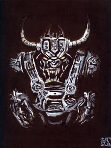 Monstre robot menaçant