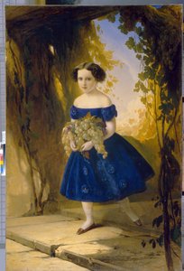 La princesse Maria Maximilianovna de Leuchtenberg (1841-1914), enfant - Timofei Andreyevich Neff