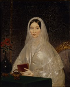 Portrait de la comtesse Tatyana Golitsyna Potemkina, 1840s - Timofei Andreyevich Neff