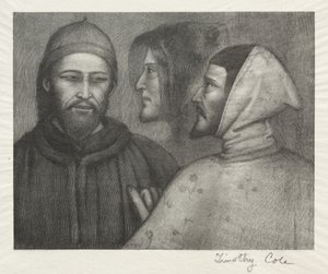 Maîtres italiens anciens : Trois têtes, 1885 - Timothy Cole