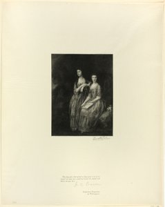 Les sœurs : Mme Sheridan et Mme Tickell, des Maîtres anglais anciens - Timothy Cole