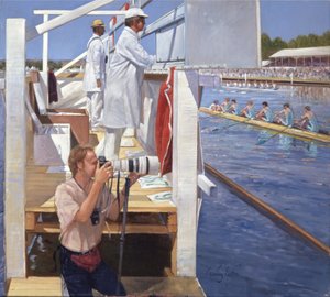 Passing the Progress Board, Henley (huile sur toile)