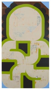 Sap Runner, 2019 (latex sur panneau trouvé) - Timothy Gierschick II