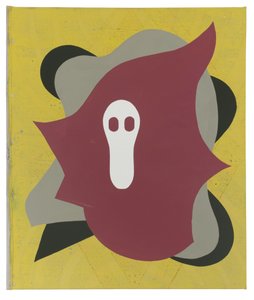 Grive des marais (pour C.B.), 2023 (latex, collage et peinture en aérosol sur toile) - Timothy Gierschick II