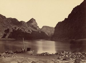 Black Cañon, fleuve Colorado, depuis le camp 8, en regardant vers le haut - Timothy H. OSullivan