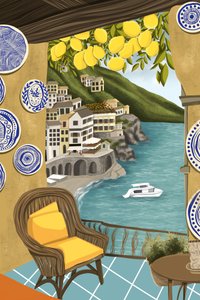 Vue sur le village côtier de Lemons - Tisha Joggiwala