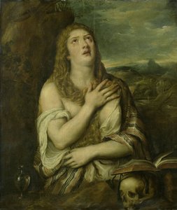 Marie Madeleine pénitente - Titiaan (copy after)