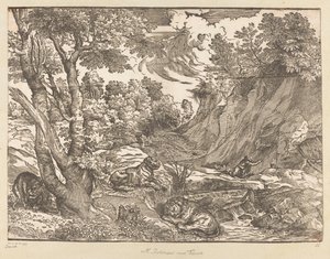 Paysage avec saint Jérôme - Titiaan