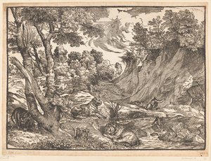 Paysage avec saint Jérôme - Titiaan