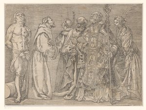 Six saints debout - Titiaan