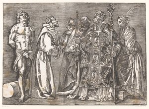 Zes staande heiligen - Titiaan