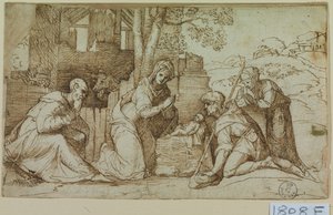 Adoration des bergers - Titian (c.1488 1576)