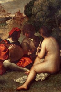 Le concert champêtre (détail)