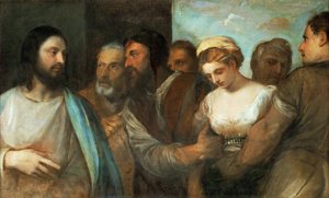 Le Christ et la femme adultère - Tiziano Vecelli