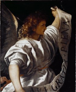 Polyptyque Averoldi : Ange annonciateur - Titian (c.1488 1576)