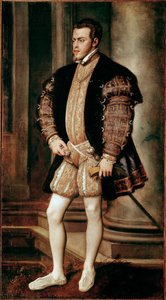 Portrait de Philippe II (1527-1598), fils de Charles V - Tiziano Vecelli