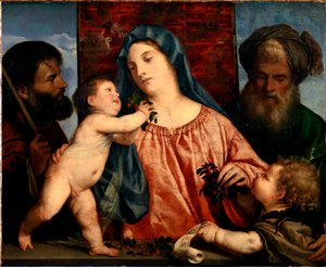 La Madone aux Cerises - Tiziano Vecelli
