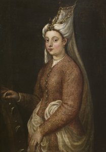 Cameria, fille de Soliman le Magnifique, en Sainte Catherine - Tiziano Vecelli
